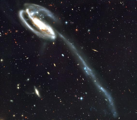 Spiralgalaxie, Hubble Telescope: Foto NASA/ESA